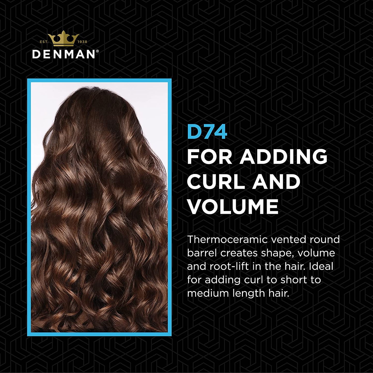 Denman Thermoceramic hot curl 耐熱陶瓷卷梳 D74 (30mm)