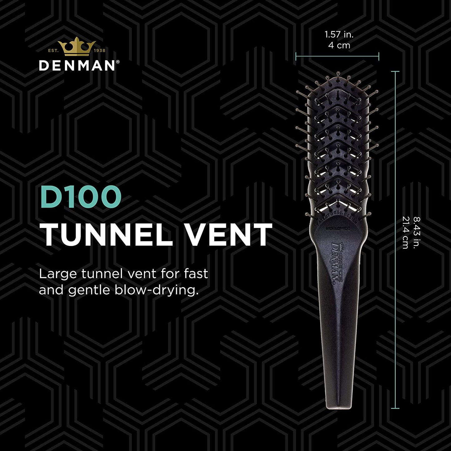 Denman Tunnel Vent D100 三角排骨梳