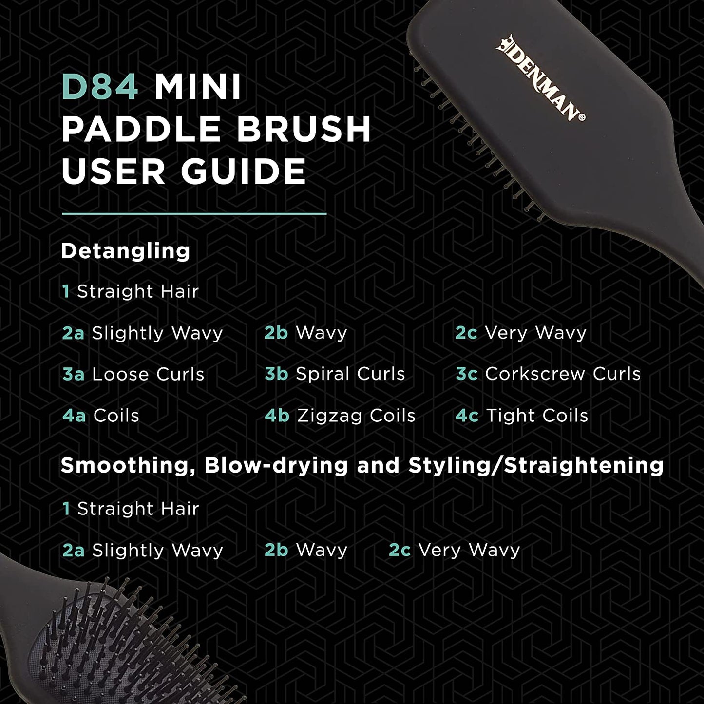 Denman D84 small paddle brush 氣墊梳